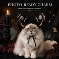 🥳HOT SALE💞50% OFF-🐱 Handmade Gothic Crochet Cat Hat for Cute, Unique & Spooky Style 🖤