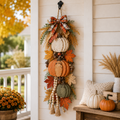 🎃🍂 Rustic Wooden Pumpkin Door Hanging ✨ Fall Front Door Decor with Warm LED Lights 🏡