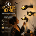 🔥 Last Day 50% OFF✨-🖤 3D Haunted Hand Candle Holders – 3PCS Spooky Halloween Decor 🕯️