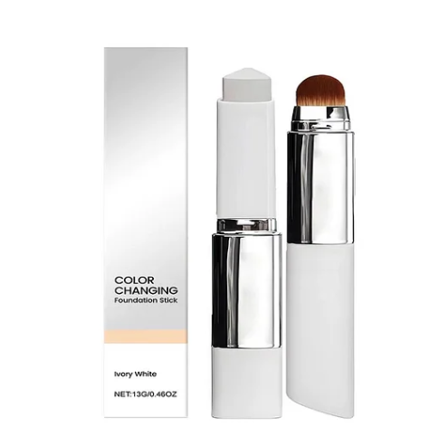 Stick fond de teint 2‑en‑1 changeant de couleur