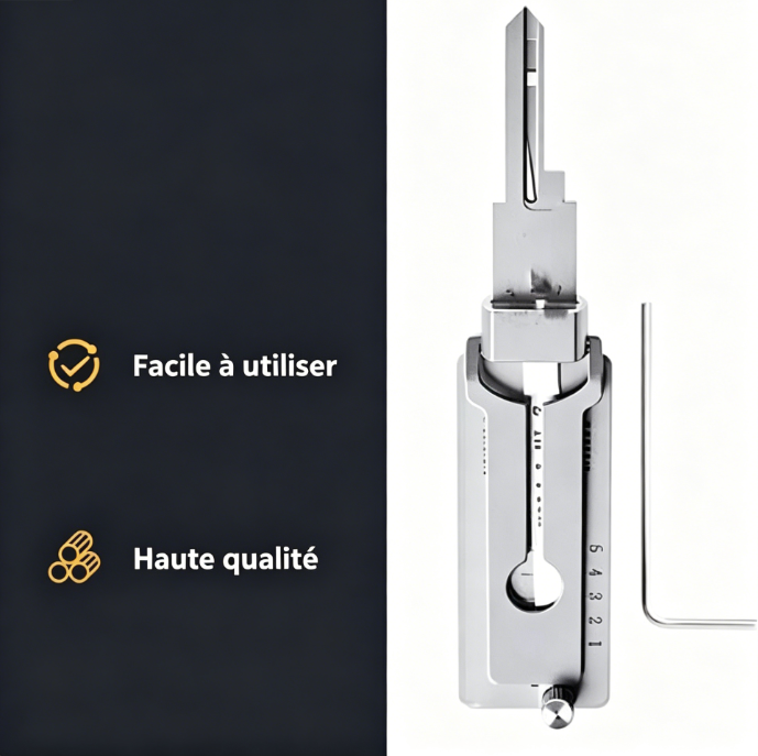 Décodeur de clé passe-partout en acier inoxydable – Détails du produit