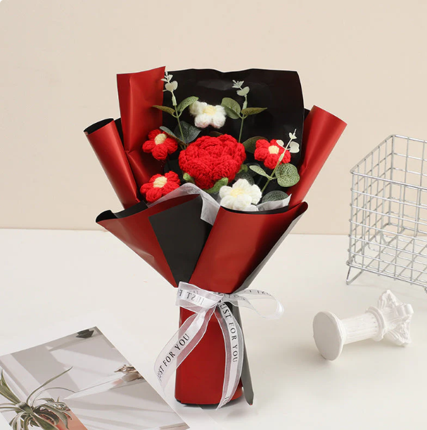 Bouquet au crochet fait main – Édition spéciale Fête des Mères