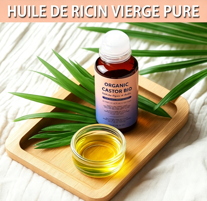 Roll-on à l'huile de ricin pressée à froid