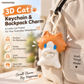 š± Interactive Waving Cat Keychain & Backpack Charm ā Pull to Make It Wave