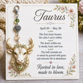⏰Holiday Celebration 50% OFF🔥 -✨ Personalized Zodiac Birthstone Keychains & Cards ♈💎