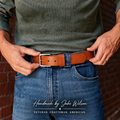 🔥 Last Day 50% OFF✨-🔥 Handmade Full-Grain Buffalo Leather Belt – Built to Last