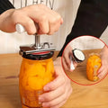 🥫 2-Piece Effortless Can & Bottle Opener – Adjustable Stainless Steel Kitchen Tool