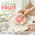🔥 Last Day 50% OFF✨-🍓 Cute Fruit-Shaped Dishwashing Sponge for Easy, Scratch-Free Kitchen Cleaning ✨