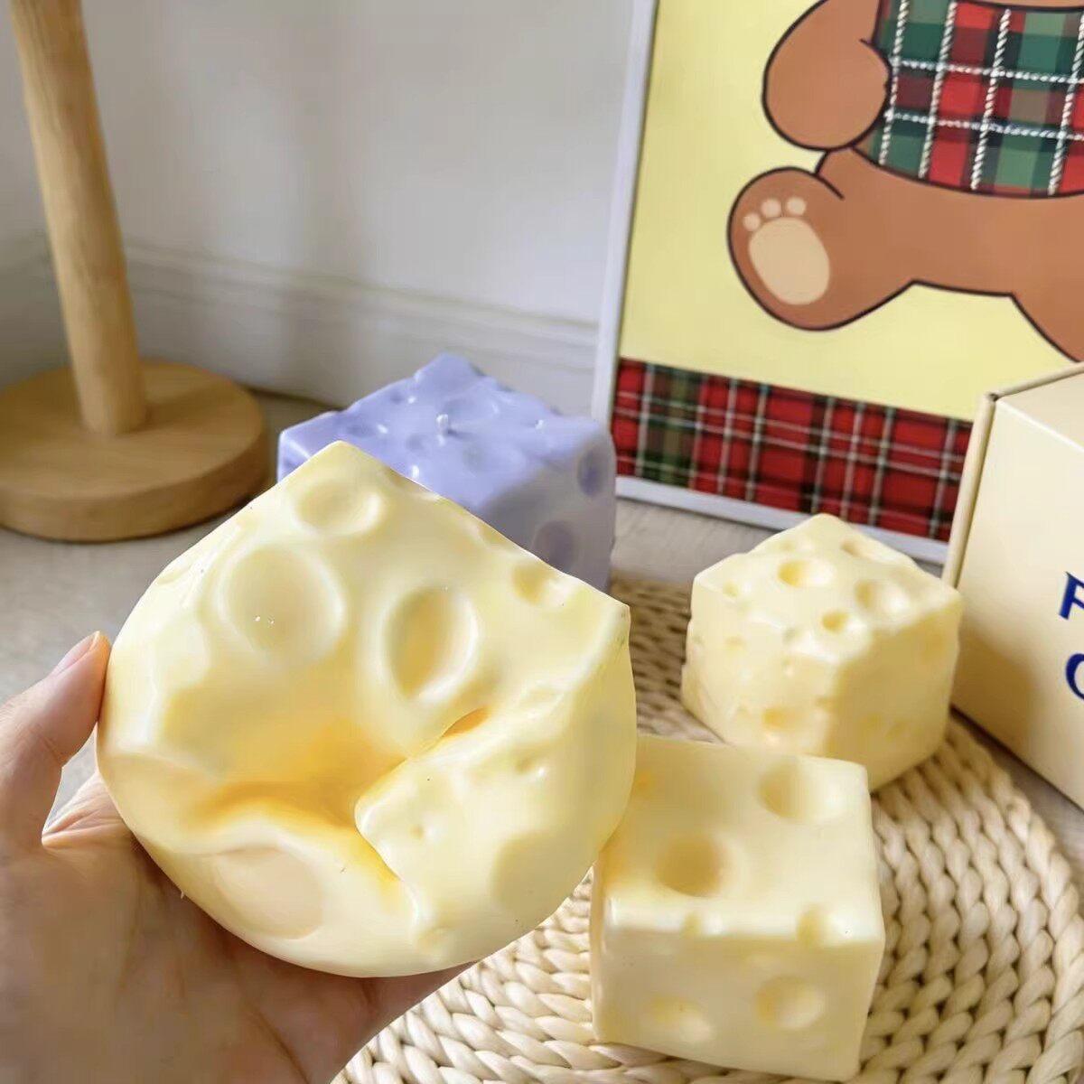 ⏰Last day Promotion 🔥-🧀 Slow Rising Cheese Squishy Fidget Toy for Endless Squeeze Fun ✨
