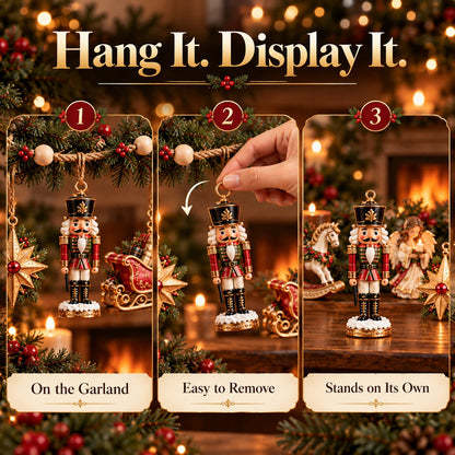 7-Piece Vintage Christmas Garland |Removable 3D Ornaments