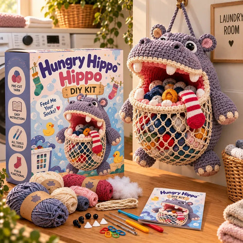 Hungry Hippo crochet kit