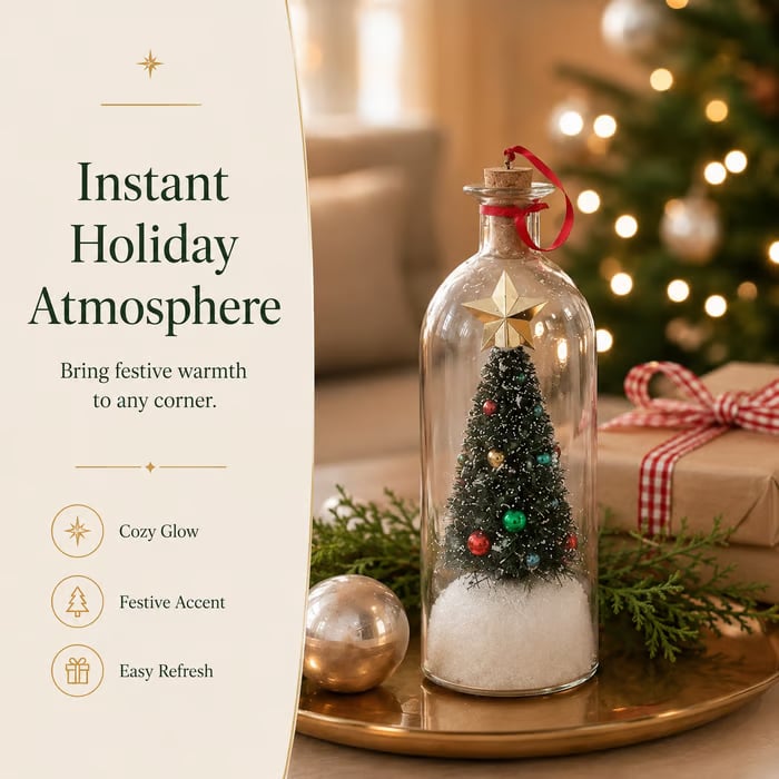 🔥LAST DAY 49% OFF – 🎅🎄Christmas Sale -Recordable Christmas Tree Message In A Bottle