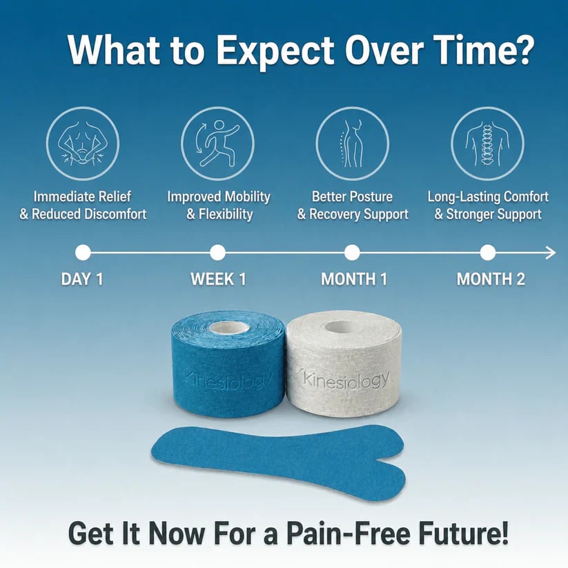 FDA-Registered Fast-Acting Shoulder & Knee Pain Relief Tape