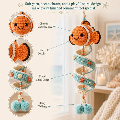 💕 Last Day 50% OFF✨-🌊Ocean Animal Crochet Kit with All Tools & Easy Step-by-Step Guide 🐋