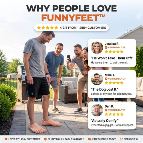 🔥Last Day 49% OFF – The Big Toe Energy Slides – Realistic Giant Foot Slippers
