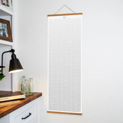🗓️🏡 2027 Cozy Pecan Print Wall Calendar – 12-Month Vertical Planner