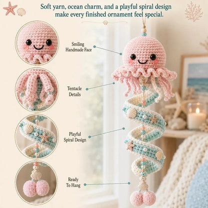 💕 Last Day 50% OFF✨-🌊Ocean Animal Crochet Kit with All Tools & Easy Step-by-Step Guide 🐋