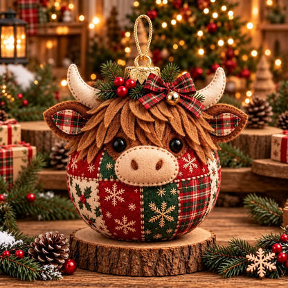 🎄 50% OFF – DIY Patchwork Christmas Ornament Kit – Cozy Handmade Holiday Decor ✨