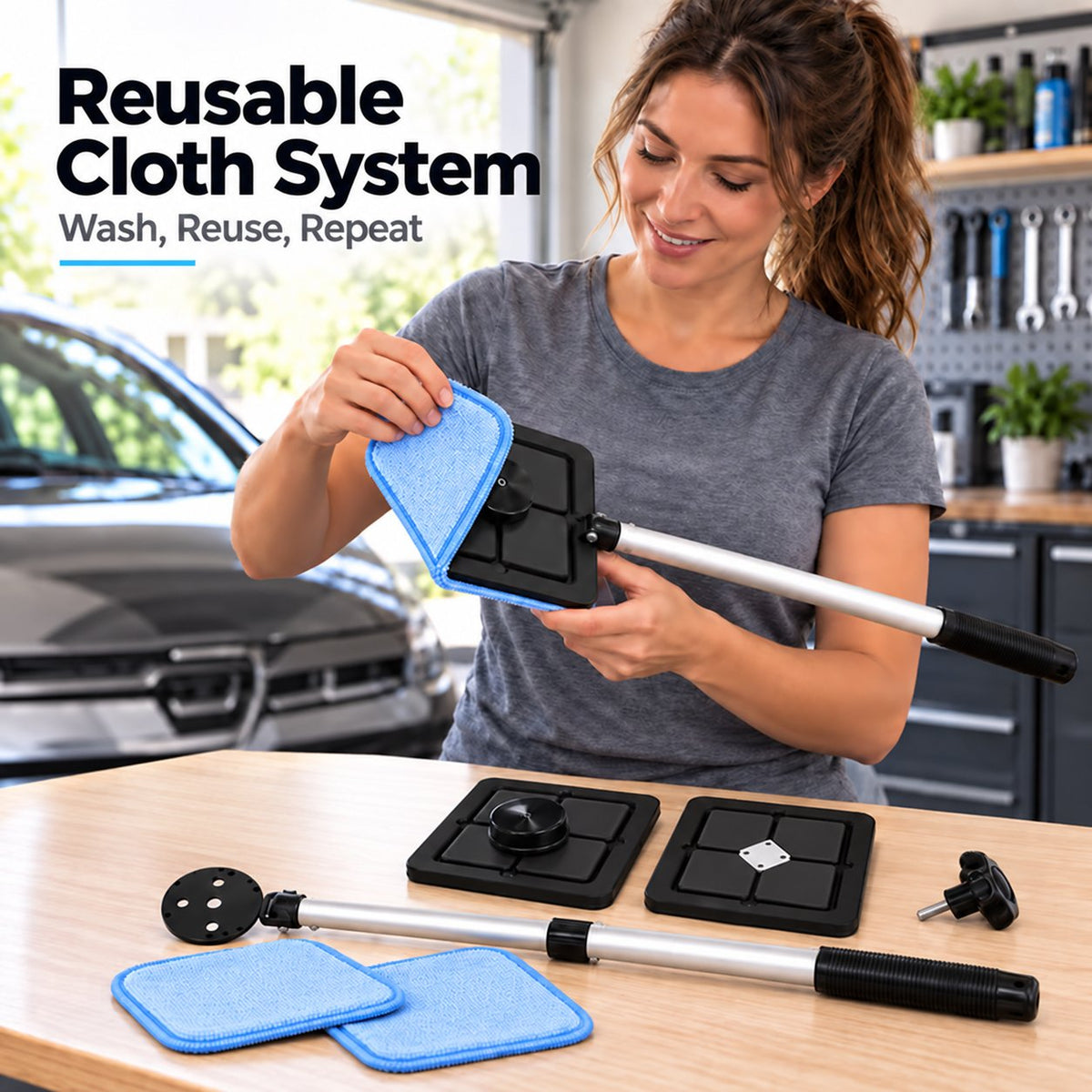 🧲 Last Day 50% OFF✨-🚗Dual Magnetic Windshield Cleaner for Streak-Free Car Glass Cleaning & Easy Care 🧼