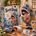 DIY Crochet Animal Sock Holder Kit | Funny Hanging Laundry Organizer & Creative Handmade Gift 🦈🐊