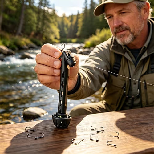 ⏰Last day Promotion 🔥-🎣 Magnetic Fly Threader & Knot Tool for Faster, Easier Fly Fishing Setup 🧲