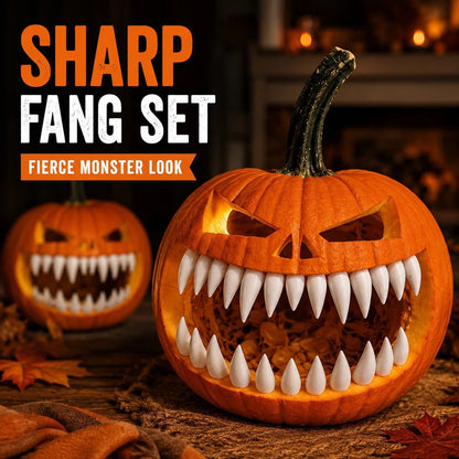 🦷Last day Promotion 🔥-🎃Monster Grin Pumpkin Decorating Kit for Fun 3D Jack-O’-Lantern Designs & Spooky Halloween Decor 🦷