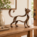 🐱 Maine Coon-style metal cat sculpture
