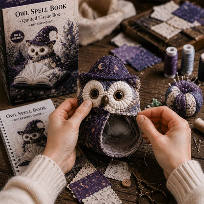 🔥Last day Promotion -🦉 Charming Owl Tissue Box Cover with This Easy DIY Sewing Kit ✨