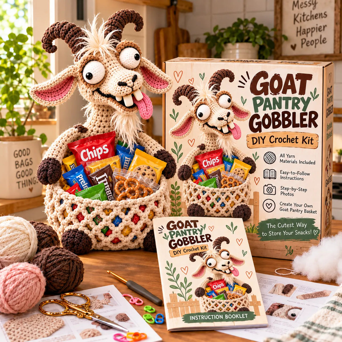 🧶 Holiday Celebration 50% OFF ✨-😂Funny Crochet Animal Snack Baskets for Cute Storage 🐻