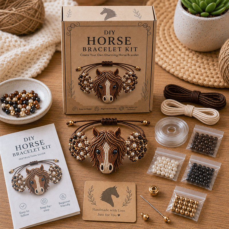 🐙DIY Beaded Bracelet Making Kit