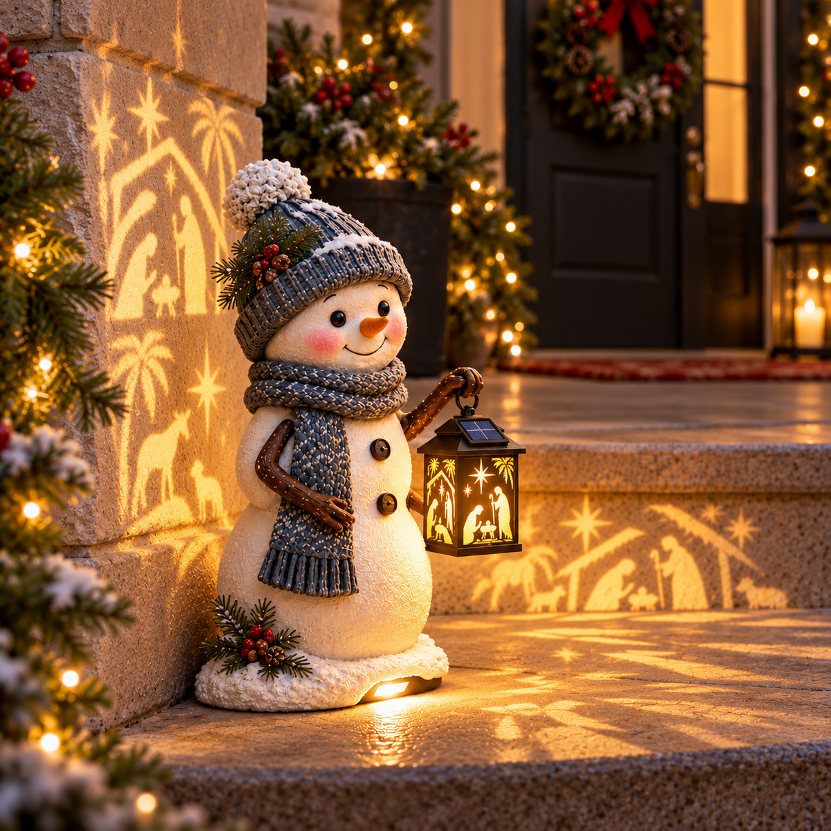 🌟Last day Promotion 🔥-🕯️ Solar Christmas Light with Holy Family Projection 🎄