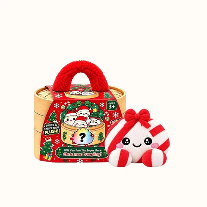 🎄Last Day 50% OFF✨-🥟Christmas Dumpling Plush Blind Box Collection for Cute Holiday Surprises 🎁