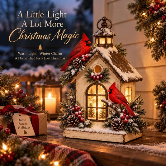 🔥 Last Day 50% OFF✨-❤️ A Little Winter Home for Cardinal Lovers✨