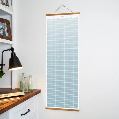 🗓️🏡 2027 Cozy Pecan Print Wall Calendar – 12-Month Vertical Planner