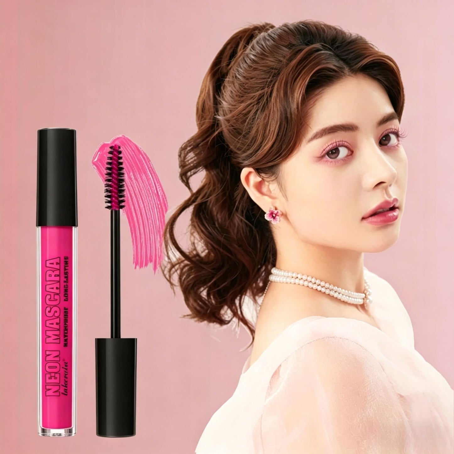 🎀Mascara Volume Cils Effet Barbie, Recourbé et Tenue Longue Durée