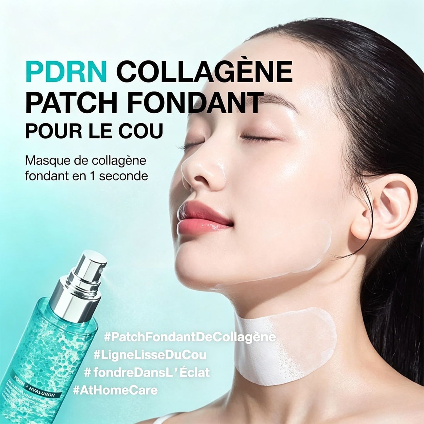 Kit anti-rides au collagène : Patch fondant pour le cou + Brume essence lumineuse au collagène