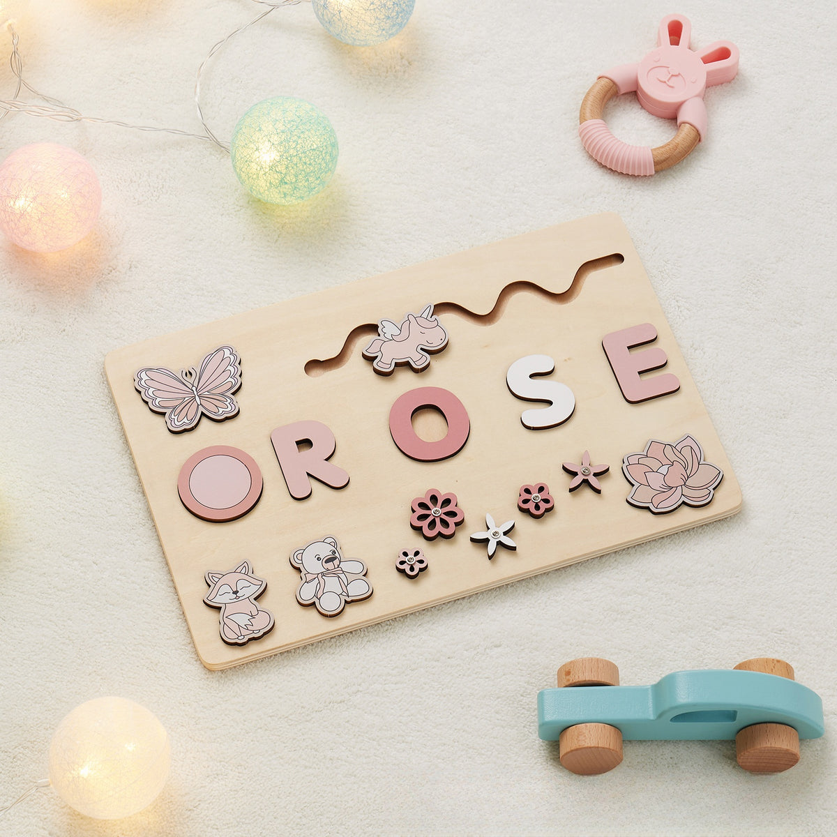 🧩Wooden Name Puzzle for Toddlers✨