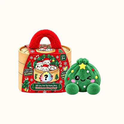 🎄Last Day 50% OFF✨-🥟Christmas Dumpling Plush Blind Box Collection for Cute Holiday Surprises 🎁