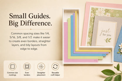 🔥 Last Day 47% OFF - Card Making Alignment Guides Set | Create Perfectly Aligned Handmade Cards Without Guesswork or Crooked Corners ✨