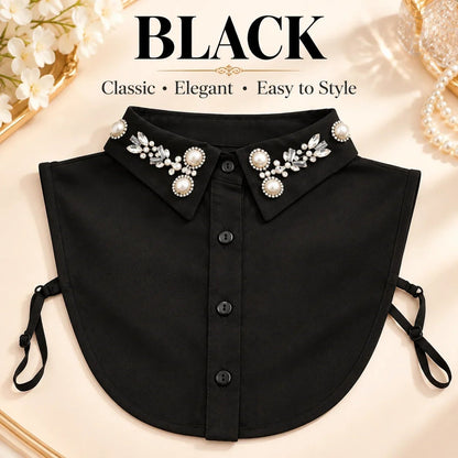 🔥 Holiday Celebration 50% OFF ✨-Add Instant Elegance with This Jeweled Detachable Collar 💎
