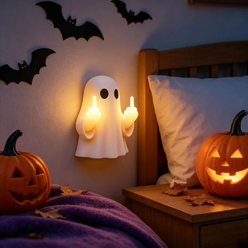 🔥 Holiday Celebration 50% OFF ✨-👻 Funny Halloween Ghost Night Light for Spooky  ✨