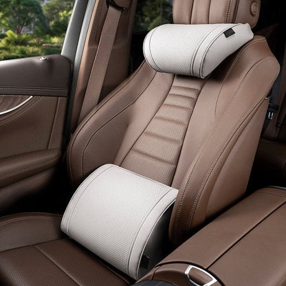 🔥 LAST DAY 50% OFF! 🚗 Ergonomic Car Headrest & Lumbar Support Set ✨
