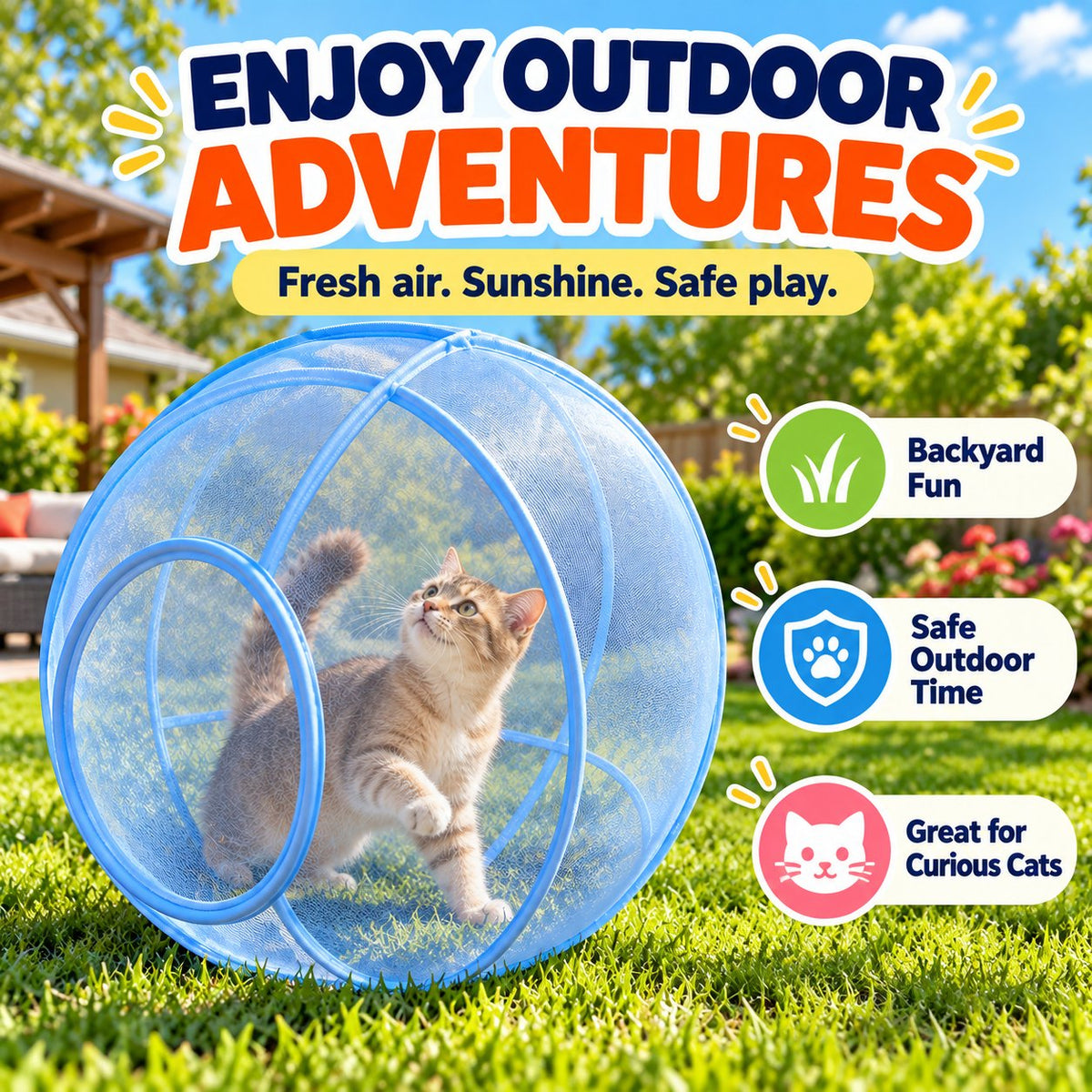 🐱  Holiday Celebration 50% OFF ✨-Let Your Cat Explore Outdoors Safely and Happily! 🐾