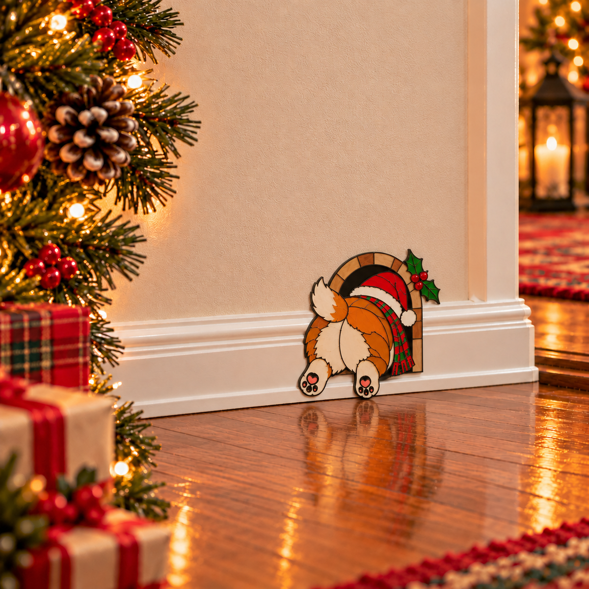 Funny Christmas Baseboard Decorations – 5 Playful Holiday Designs