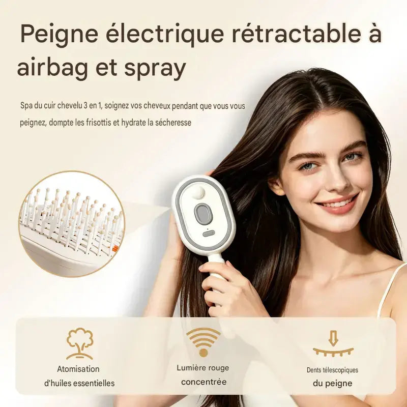 Peigne de massage électrique à coussin d'air