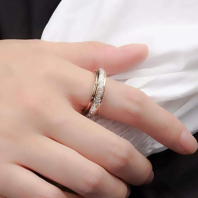 ⏰Last day Promotion 🔥-💍 Relieve Stress with This Rotating Crystal Ring Full of Meaning ✨