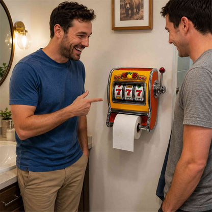 🎲 Last Day 50% OFF✨-🎰Retro Slot Machine Toilet Paper Holder for Fun & Quirky Bathroom Decor 🧻