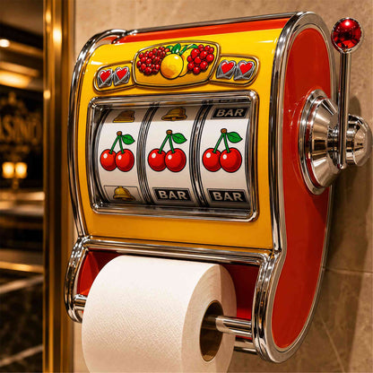 🎲 Last Day 50% OFF✨-🎰Retro Slot Machine Toilet Paper Holder for Fun & Quirky Bathroom Decor 🧻