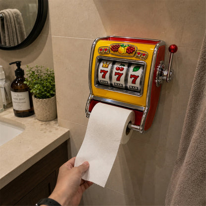🎲 Last Day 50% OFF✨-🎰Retro Slot Machine Toilet Paper Holder for Fun & Quirky Bathroom Decor 🧻