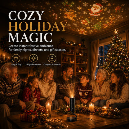 🔥 Last Day 50% OFF✨-🎄Plug & Play HD Holiday Projector for Easy Christmas & Halloween Decor 👻